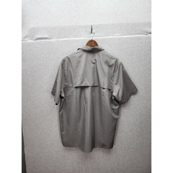Eddie Bauer Mens Tech Woven Short Sleeve Shirt Large Gray NWT - Picture 5 of 6